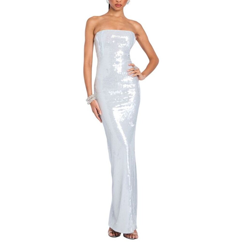 Retrofête Womens  Beth Midi Dress, Grey